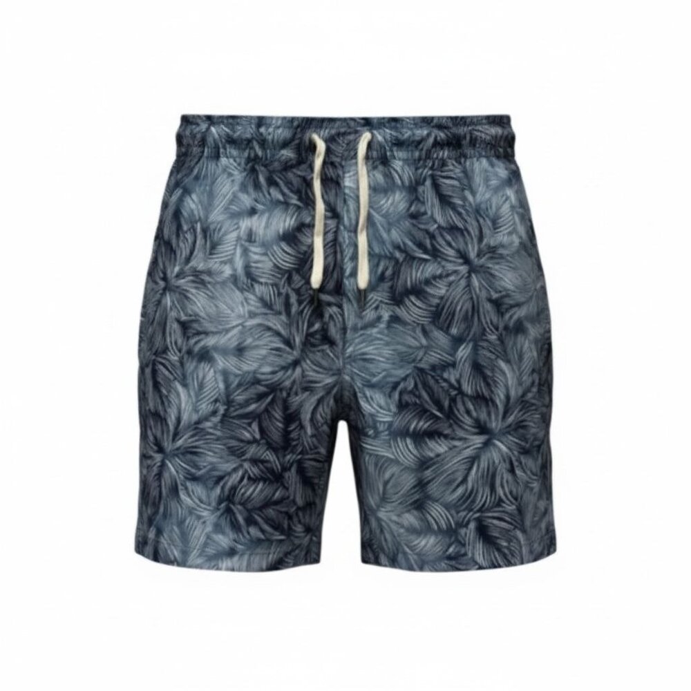 Nordstrom Rack Men's Recycled Polyester Swim Shorts With Drawstring Tropical Pri